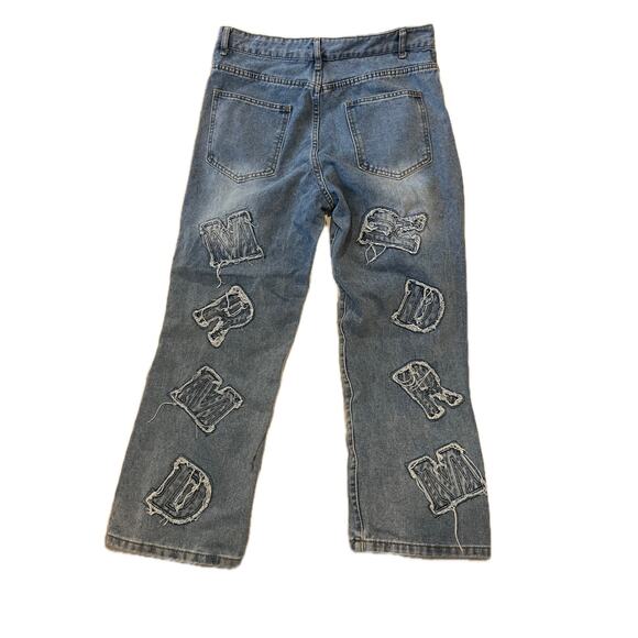 MRDRR Loose Leg Blue Street wear Jeans Mens 32x28 - Picture 2 of 4